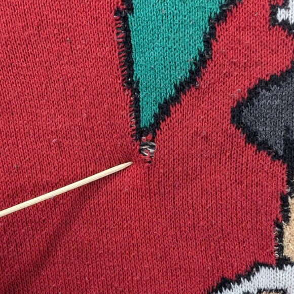 Ugly Christmas Sweater XXL Pug Elf Knit Pullover - Picture 5 of 6